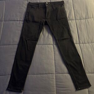 Hollister Black Super Skinny Plain Jeans